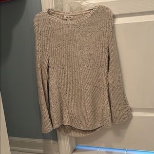 Light brown/cream colored flowy sweater